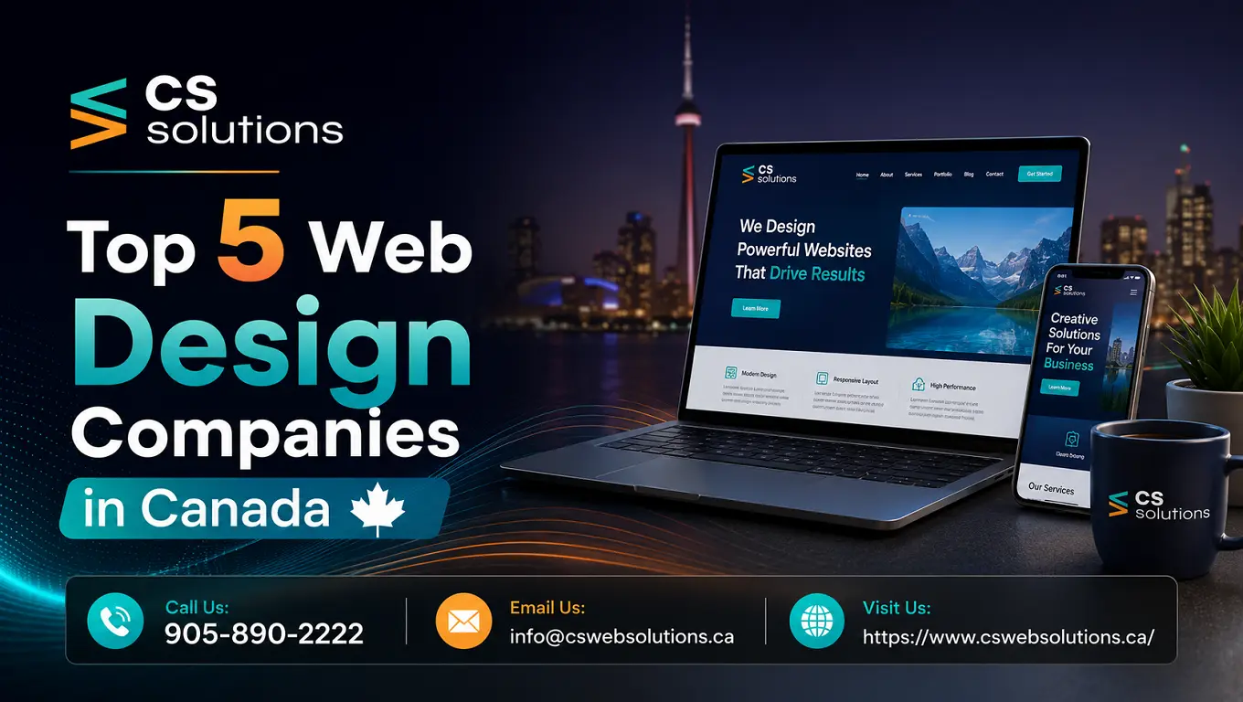 Find the top 5 web design companies in Canada
